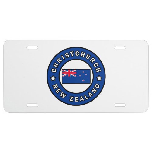 Christchurch New Zealand License Plate