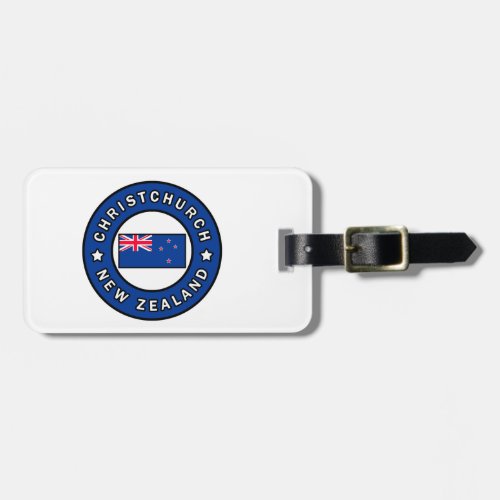 Christchurch New Zealand Luggage Tag