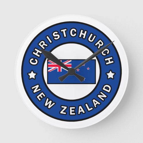 Christchurch New Zealand Round Clock