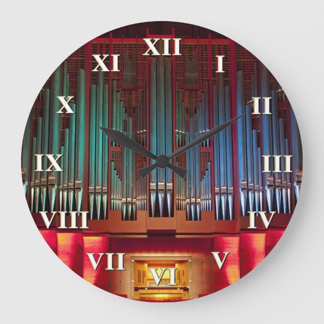 Christchurch organ clock with roman numerals (Front)