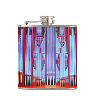 Christchurch Town Hall organ pipes Flask