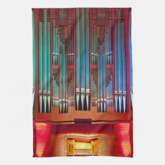 Christchurch Town Hall organ tea towel