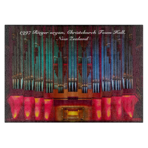 Christchurch Town Hall pipe organ cutting board