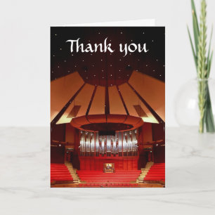 Christchurch town hall thank you card