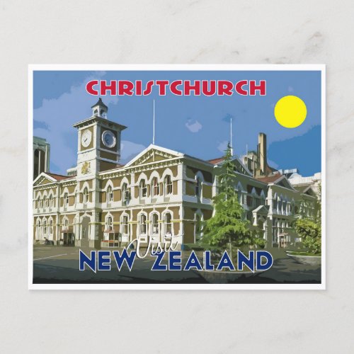 Christchurch Visit New Zealand Postcard