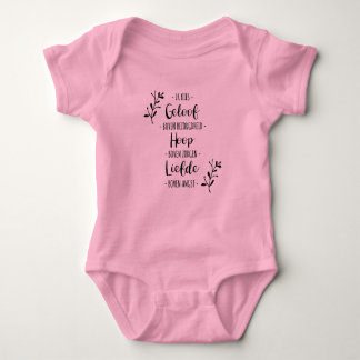 Christelijk baby romper - Geloof, Hoop en Liefde.