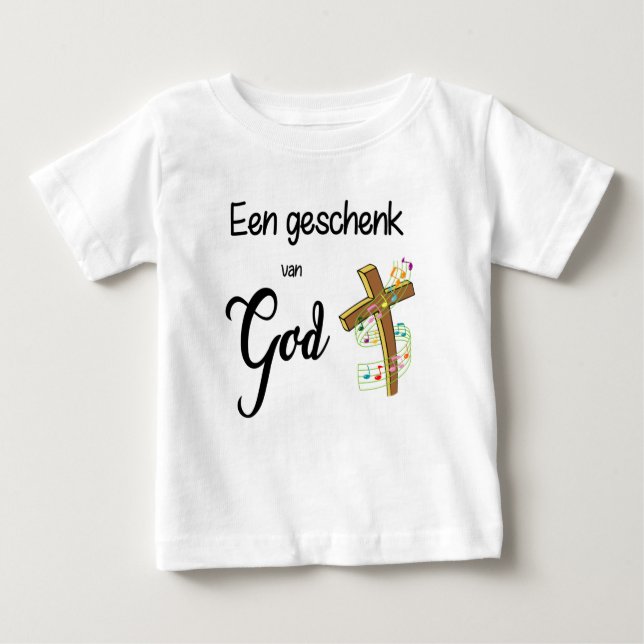 Christelijk baby shirt - Je bent een geschenk (Front)