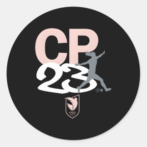 Christen Press Cp23 Angel City Fc Nwsl Soccer Classic Round Sticker