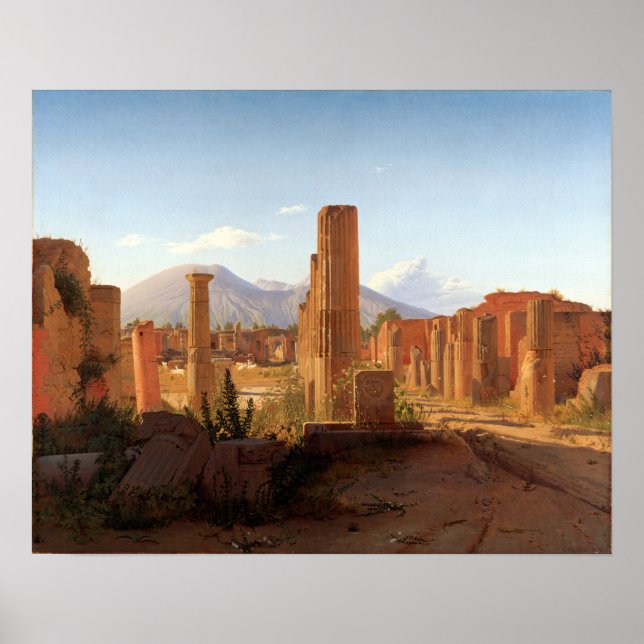 Christen Schjellerup Købke The Forum, Pompeii Poster (Front)