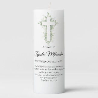 Christening / Baptism Candle – Personalised Keepsa