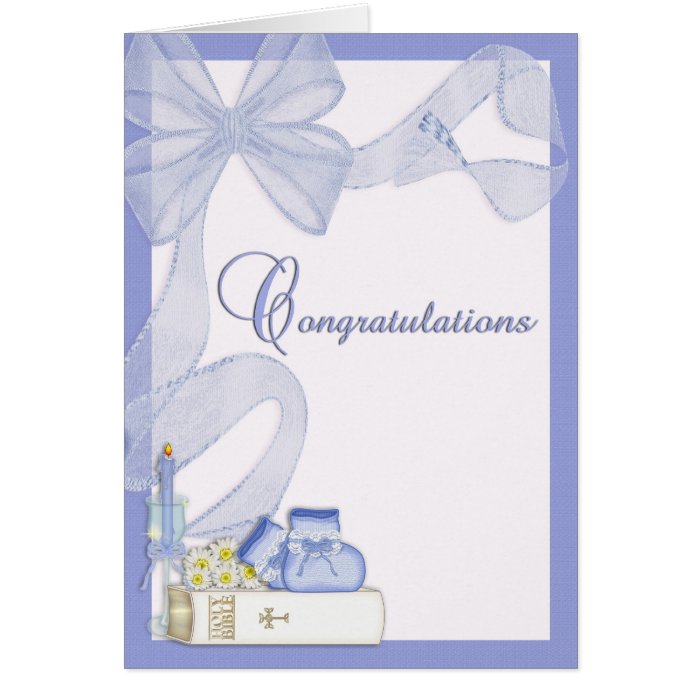 Christening Baptism Congratulations Card Zazzle