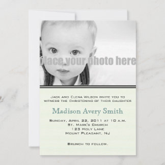 Christening/Baptism/Dedication Photo Invitation