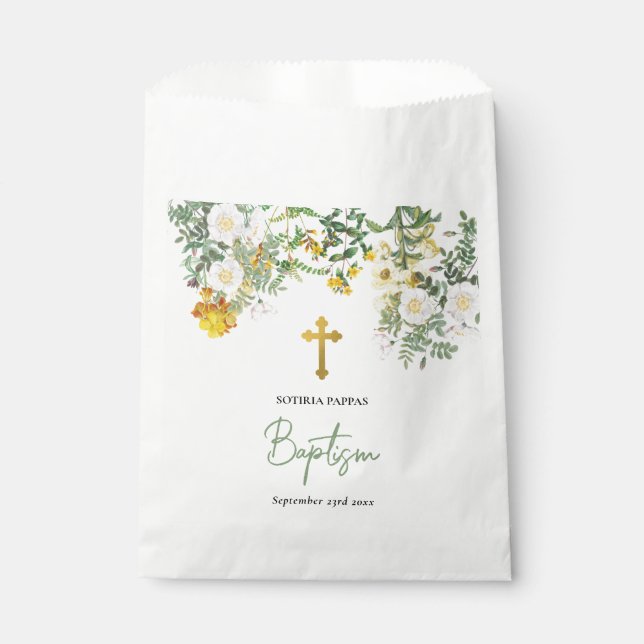 Christening Baptism Favor Boy Girl Bag (Front)