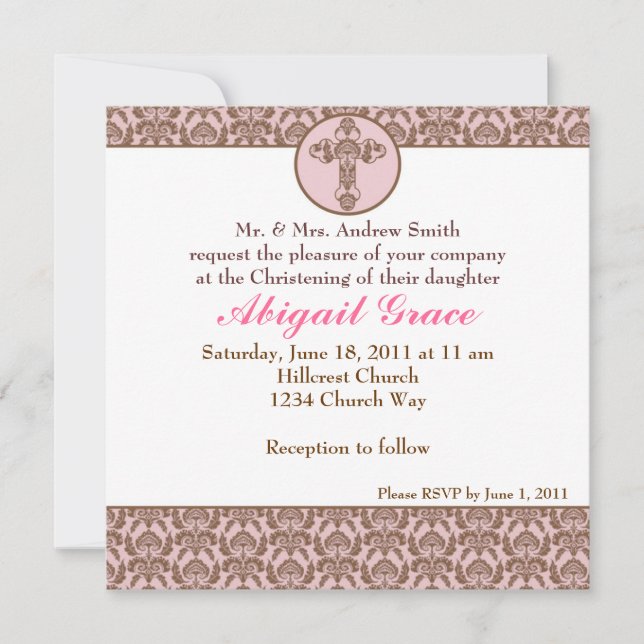 Christening/Baptism Invitation (Front)