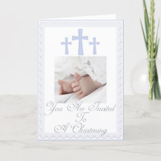 Christening/Baptism Invitation for Baby Boy