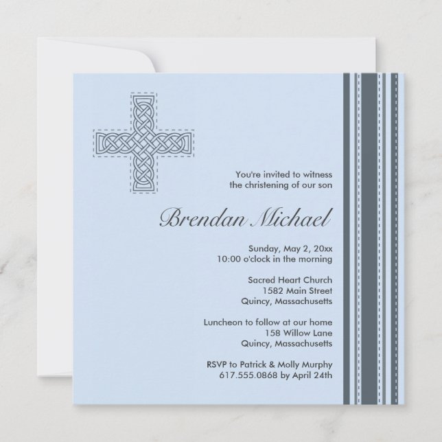 Christening / Baptism Invitation - Personalize (Front)