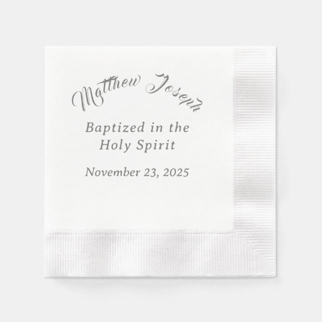 Christening/Baptism  Napkins (Front)