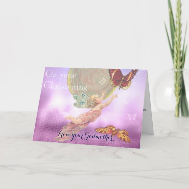 Christening card from Godmother Godparent (Front)