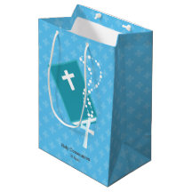 Religious Occasion Gift Bag First Holy Communion Choose Colour 23x18cm 