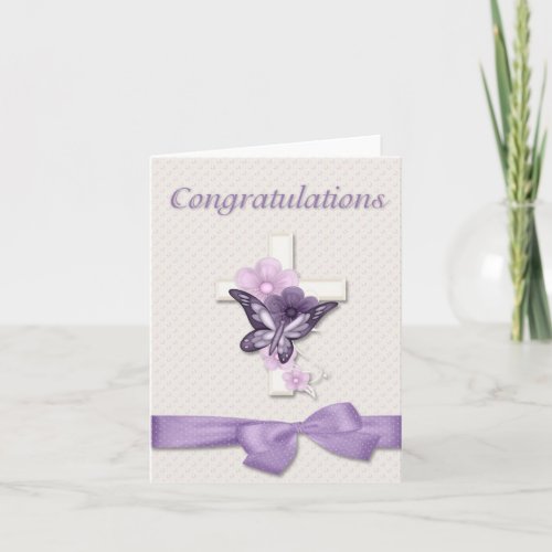 Christening Congratulations Card