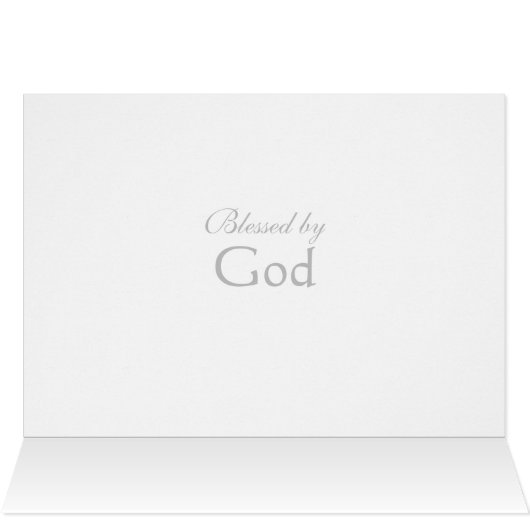 Christening Cross Thank You Cards (Inside Horizontal (Top))