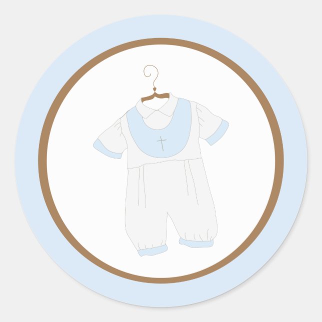 Christening Gown Stickers (Front)