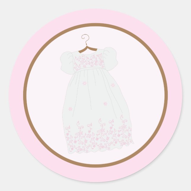 Christening Gown Stickers (Front)