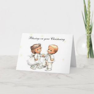 CHRISTENING GREETING CARD