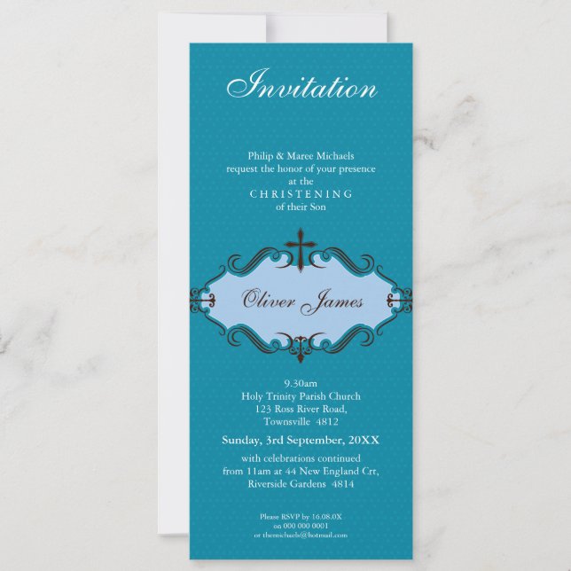 CHRISTENING INVITES :: viva 10P (Front)