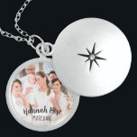 Christening Name and Photo Locket Necklace<br><div class="desc">A special silver locket with custom photo for the baby, lettered with baby's name and perfect as a christening gift or baptism keepsake. The template is set up for you to add your own photo of your family, baby and godparents or just a picture of the baby for example. If...</div>