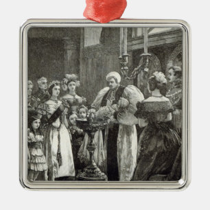Christening of the Princess Louise Metal Ornament