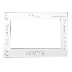Christening Personalized Vertical Magnetic Frame