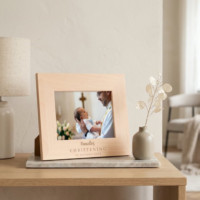 Christening Photo Custom Keepsake Engraved Frames (Creator Uploaded)