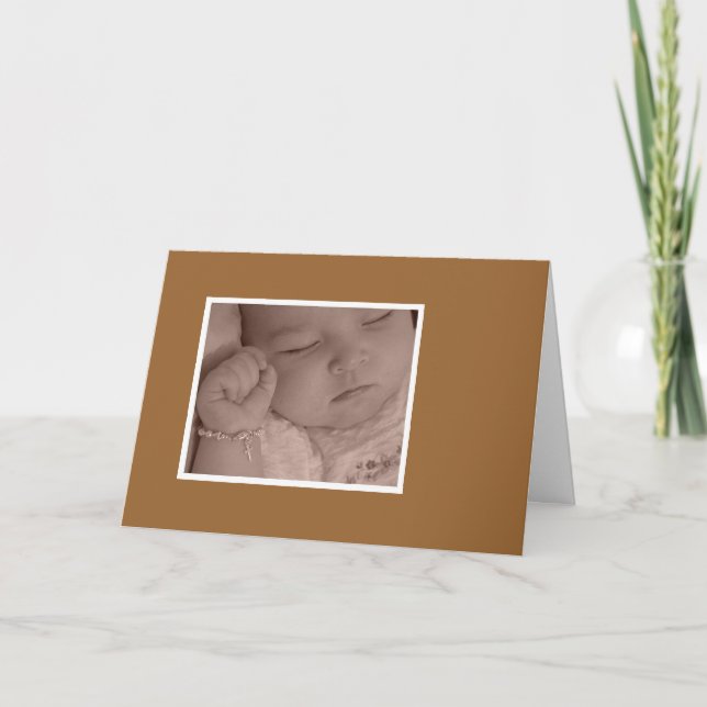 Christening Thank You Card (Front)
