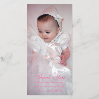 Christening Thank You Card