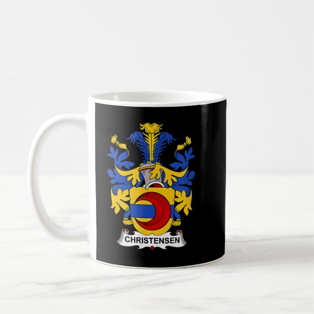 Christensen Coat of Arms  Family Crest  Coffee Mug (Left)