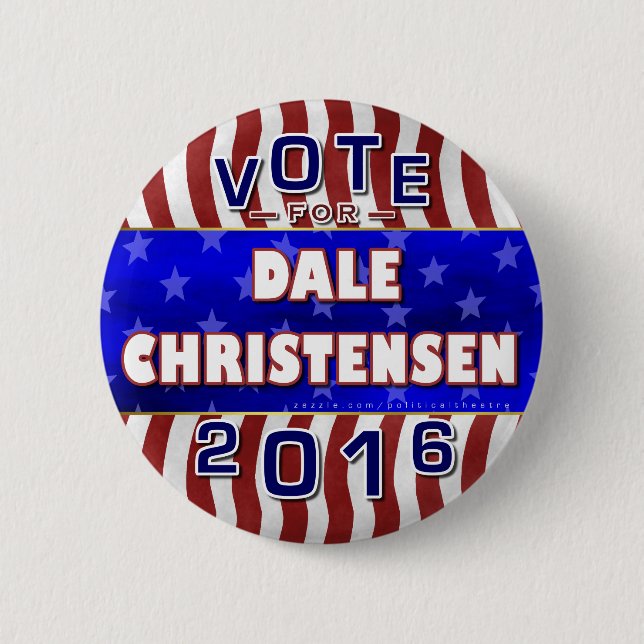 Christensen for President 2016 Election Republican Pinback Button (Front)