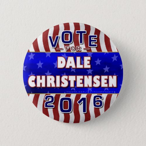 Christensen for President 2016 Election Republican Pinback Button