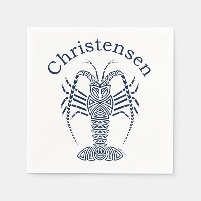 Christensen Lobster Napkins (Front)