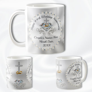 CHRISTIAN, 10th, 60th, 25th Anniversary Mugs,  Coffee Mug