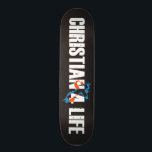 Christian 4 Life Skateboard<br><div class="desc">Nice Christian 4 Life merchandise for the believer who is not afraid to express his or her faith.</div>