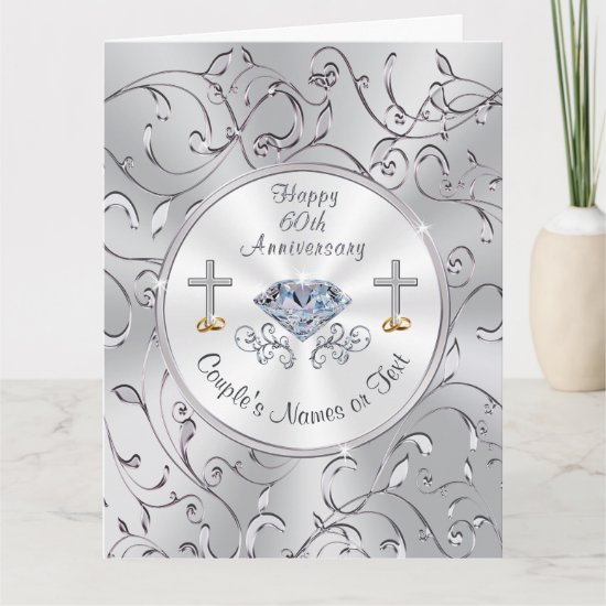 Christian 60th Wedding Anniversary Cards