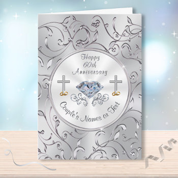 Christian 60th Wedding Anniversary Cards by LittleLindaPinda at Zazzle