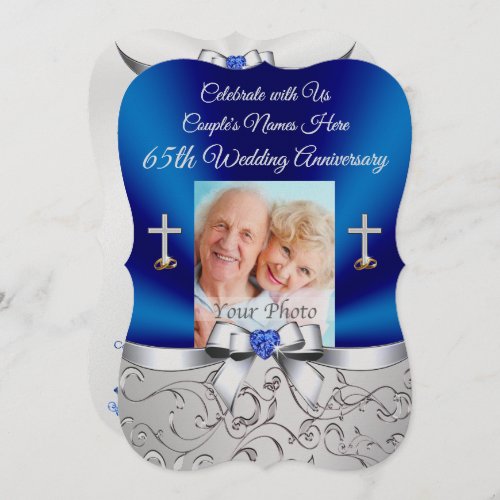 Christian 65th Wedding Anniversary Invitations