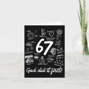 Christian 6 7 Meme Six Seven 67 Bible Verse Script Card