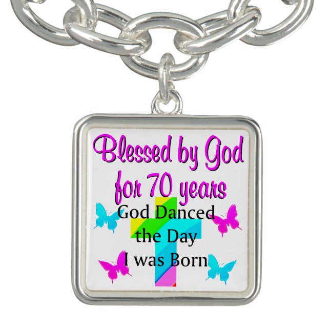 CHRISTIAN 70TH BIRTHDAY BRACELET (Design)