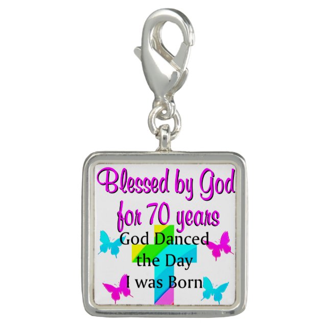 CHRISTIAN 70TH BIRTHDAY CHARM (Front)