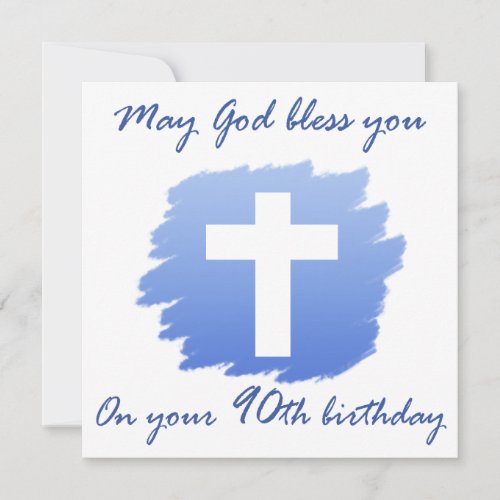 Christian 90th Birthday Gifts Card