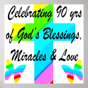 CHRISTIAN 90TH POSTER