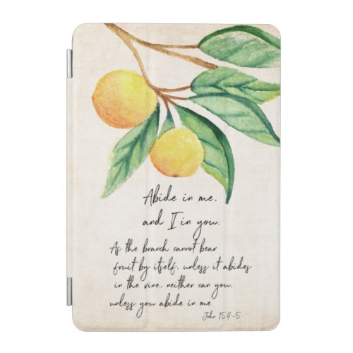 Christian Abide Fruitful Oranges  Notebook iPad Mini Cover